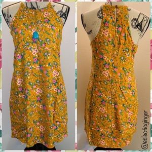 Mango floral sleeveless dress S/M/L